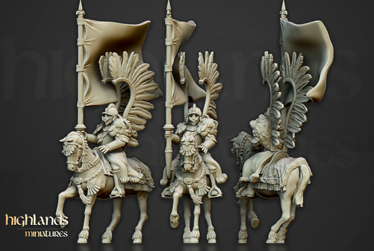Winged Hussars Command Group | Volhynia | Highlands Miniatures