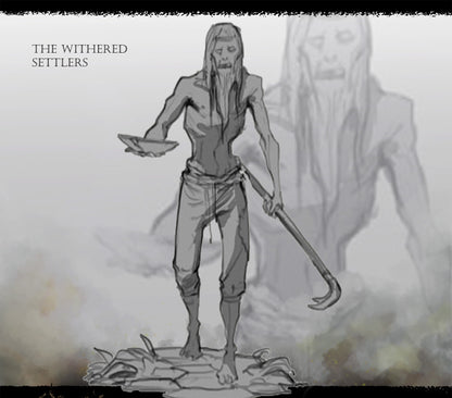 The Withered Settlers concept art by White Werewolf Tavern.