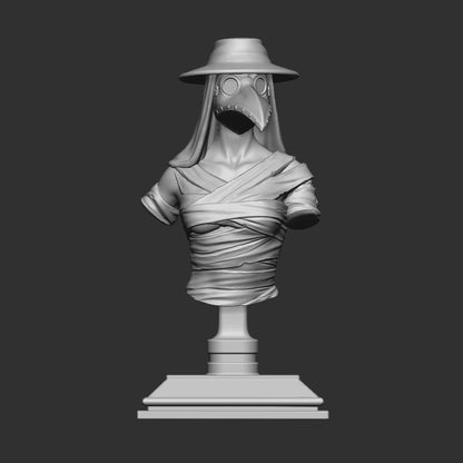 Plague Bust - dimensions sheet