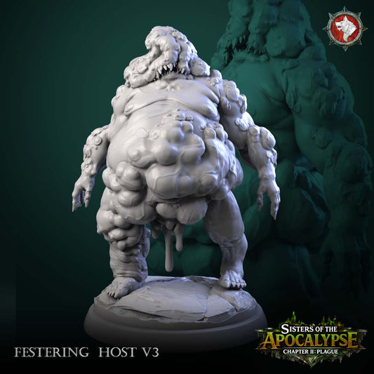 Festering Host V3 - bloated hulk with a boil-buried crocodile-like maw and dripping growths