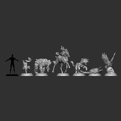 Plague Beasts - dimensions sheet