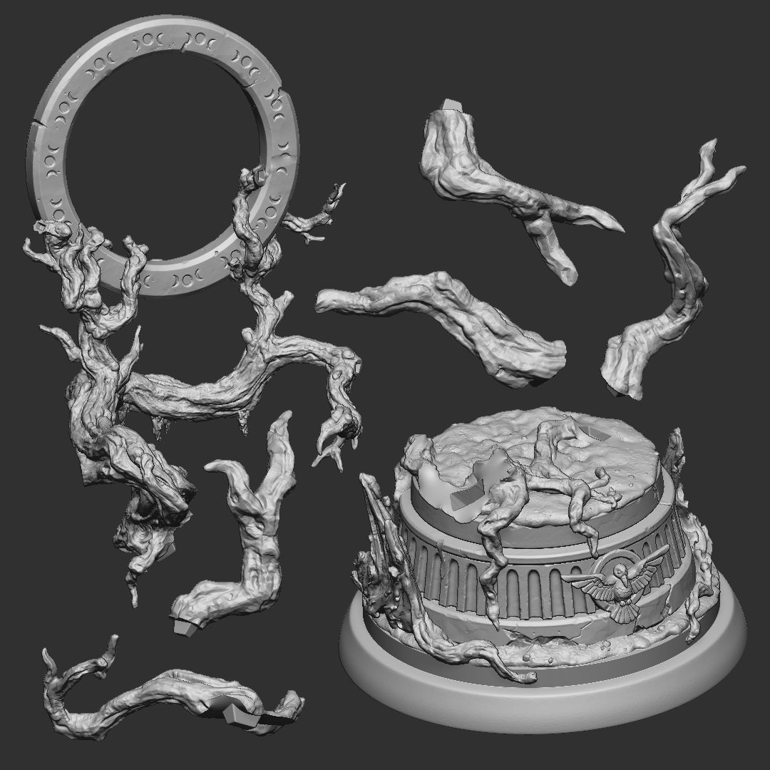 The Rotting Shrine printed parts sheet