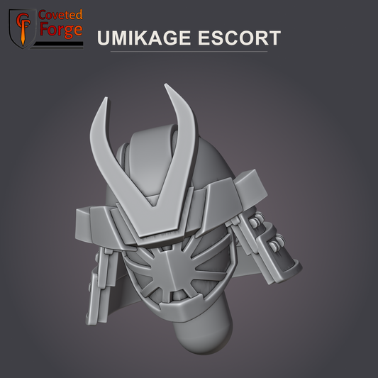 Umikage occult oni helmet, Weird War Japanese resin head bit