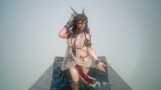 Lady Shura | Clothed or Nude | Resin 3D Printed Pinup | Ronin Arts Workshop