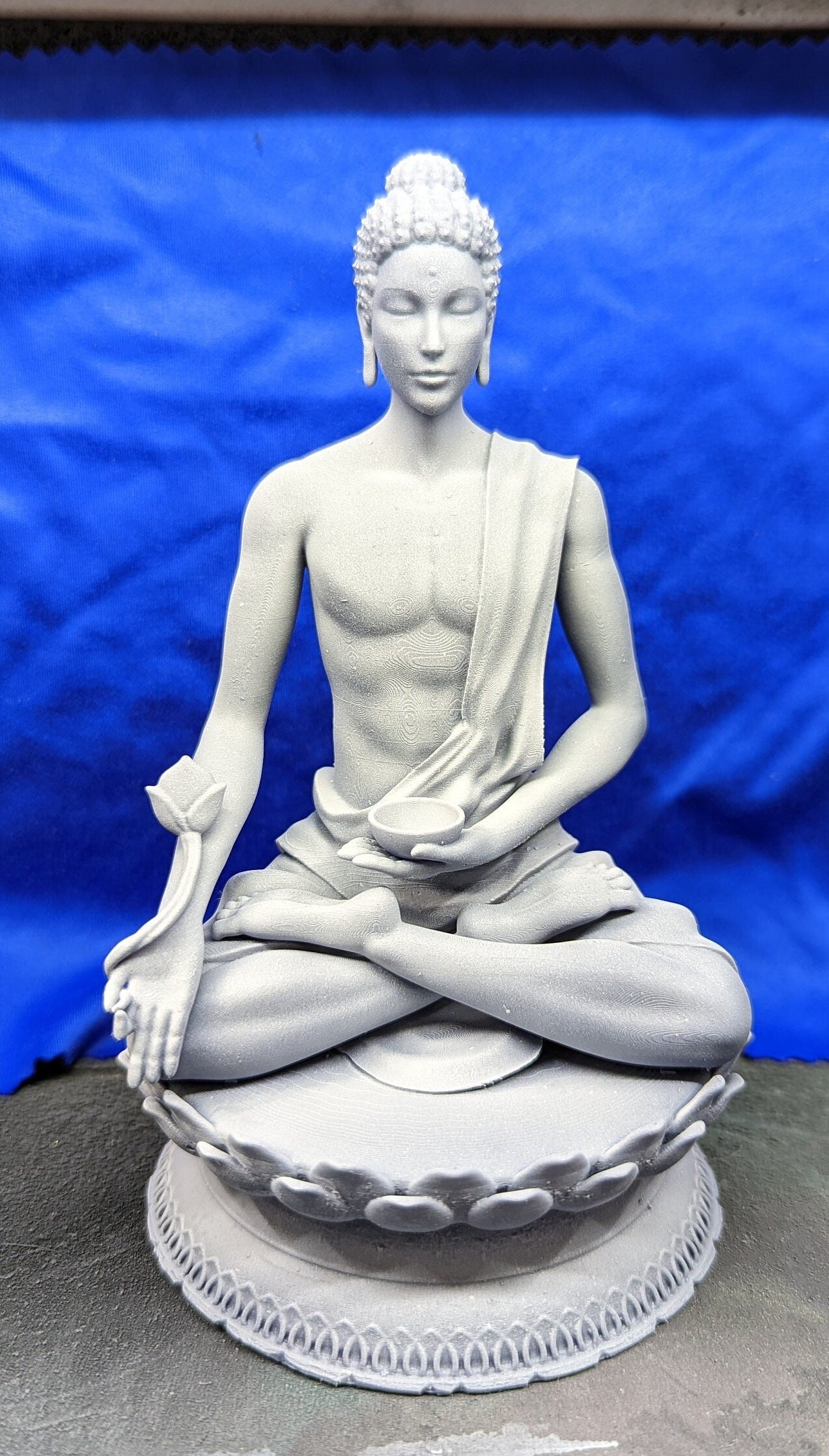 Medicine Buddha Statue | Bhaisayaguru | Resin 3D Printed | Hand Painted |