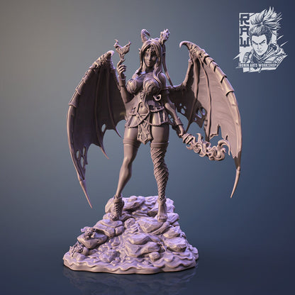 Voxlyn | Clothed or Nude | Resin 3D Printed Pinup | Ronin Arts Workshop