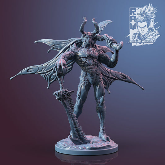 Heralds Of Light - Farun | Moth Male | 35mm Scale | Resin 3D Printed Miniature | Ronin Arts Workshop