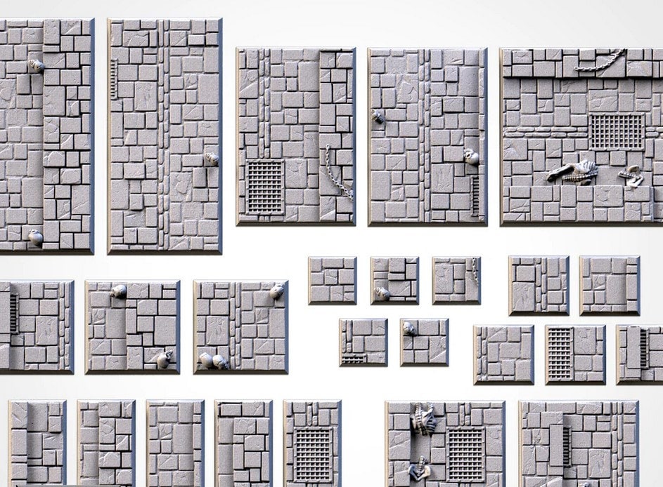 Dungeon Floor Bases (Square) | 8K Resin | Txarli Factory