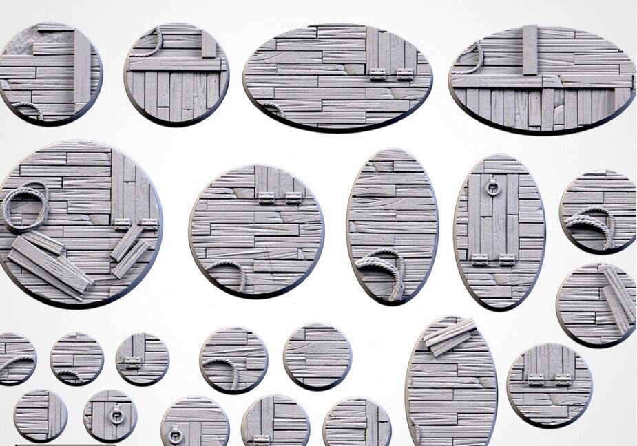 Wood Floorboards Bases (Round) | 8K Resin | Txarli Factory