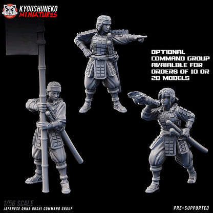 Japanese Female Nodachi Ronin | Resin 3D Printed Miniatures | Kyoushuneko | Table Top Gaming | RPG | D&D | Pathfinder
