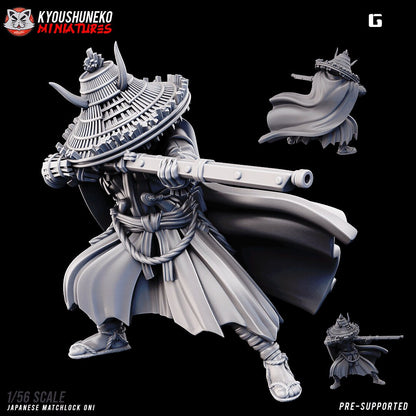 Japanese Oni | 6x Options | Big Resin 3D Printed Miniatures | Kyoushuneko | Table Top Gaming | RPG | D&D | Pathfinder