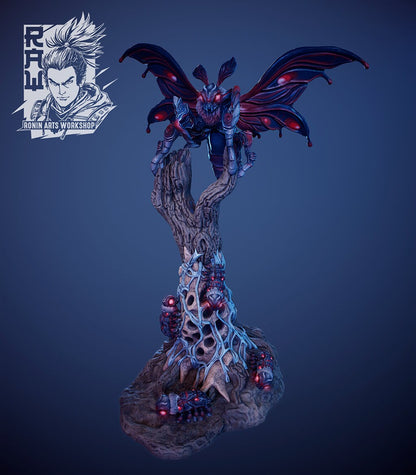 Heralds Of Light - Radiant Matron | Moth Mother | 35mm Scale | Resin 3D Printed Miniature | Ronin Arts Workshop