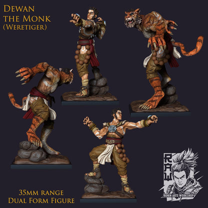 Feline Shapeshifters | Lions, Panthers | Resin 3D Print | Ronin Arts Workshop