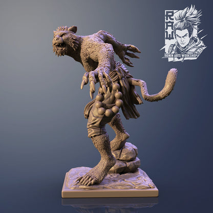Feline Shapeshifters | Lions, Panthers | Resin 3D Print | Ronin Arts Workshop