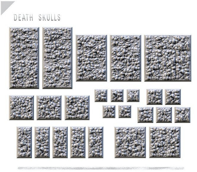 Skull Bases (Square) | 8K Resin | Txarli Factory