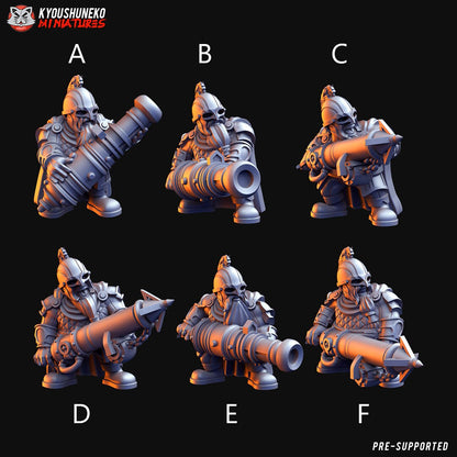 Dwarf Irondrakes | Resin 3D Printed Miniatures | Kyoushuneko | Table Top Gaming | RPG | D&D | Pathfinder