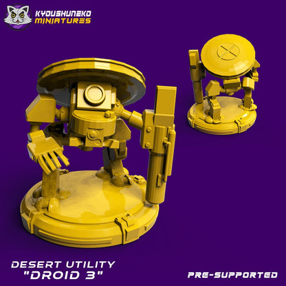 Combat Droids  | Space Dwarfs / Squats / League of Votann | Resin 3D Printed Miniature | Kyoushuneko