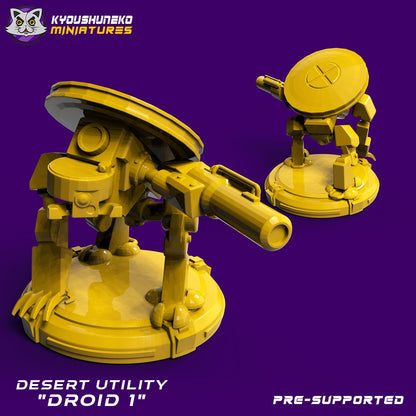 Combat Droids  | Space Dwarfs / Squats / League of Votann | Resin 3D Printed Miniature | Kyoushuneko