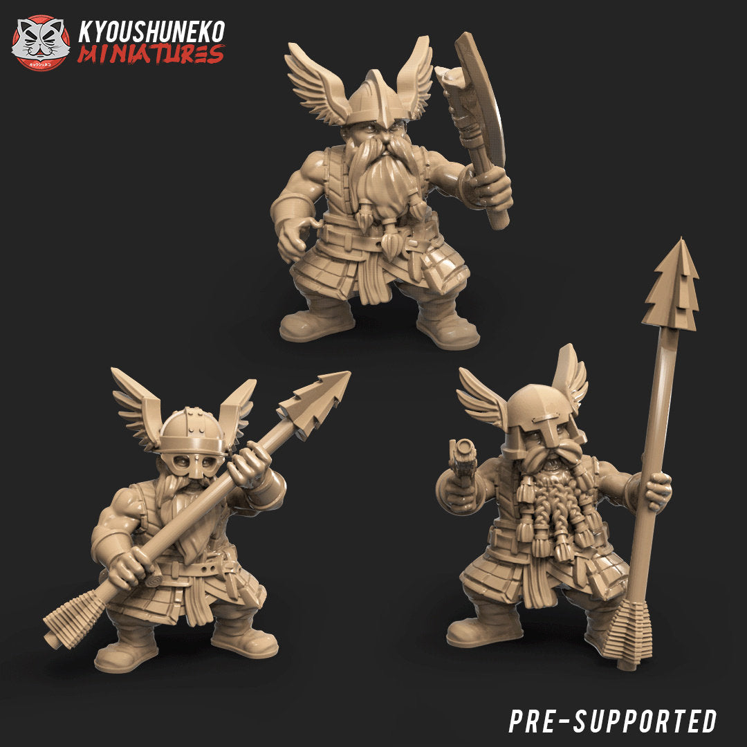 Dwarf Bolt Thrower with 3x Crew | Resin 3D Printed Miniatures | Kyoushuneko | Table Top Gaming | RPG | D&D | Pathfinder