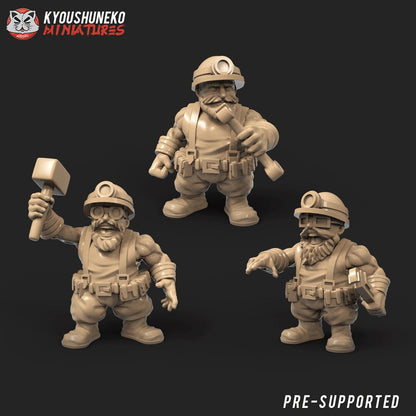 Dwarf Steam Tank | Resin 3D Printed Miniatures | Kyoushuneko | Table Top Gaming | RPG | D&D | Pathfinder