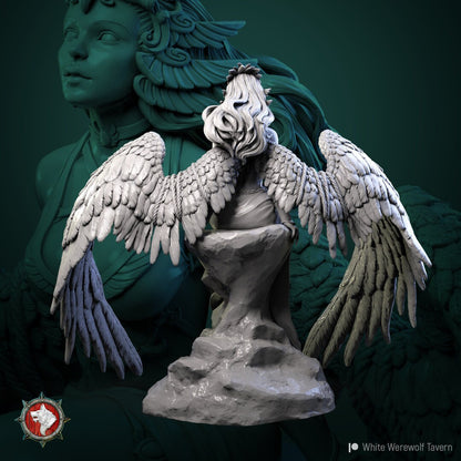 Dark Angel | Multiple Scales | Resin 3D Printed Miniature | White Werewolf Tavern | RPG | D&D | DnD