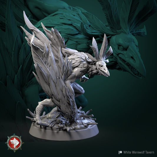 Arakocra Monster | Resin 3D Printed Miniature | White Werewolf Tavern | RPG | D&D | DnD
