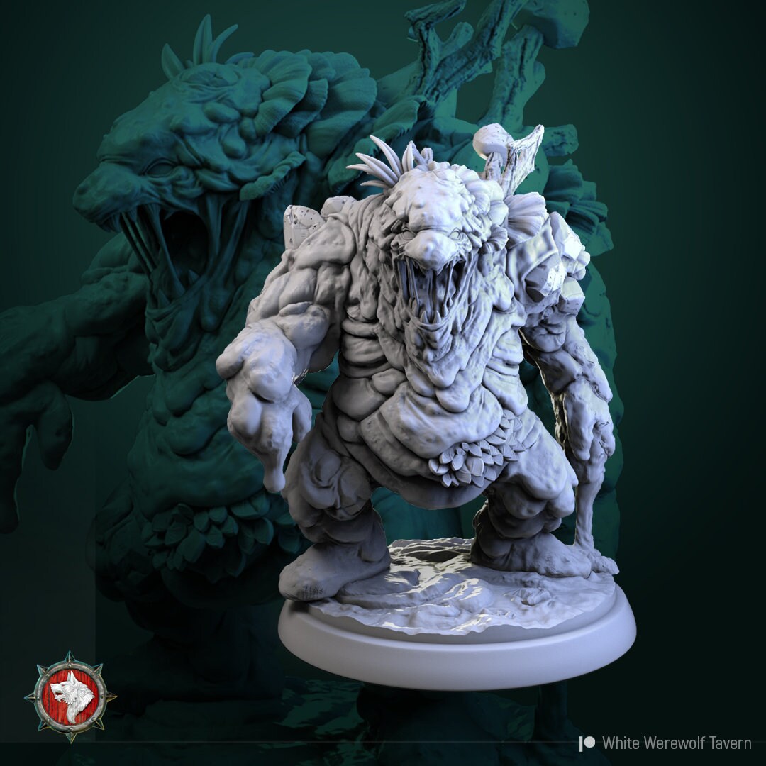 Swamp Golem | Night Hag | Multiple Scales | Resin 3D Printed Miniature | White Werewolf Tavern | RPG | D&D | DnD