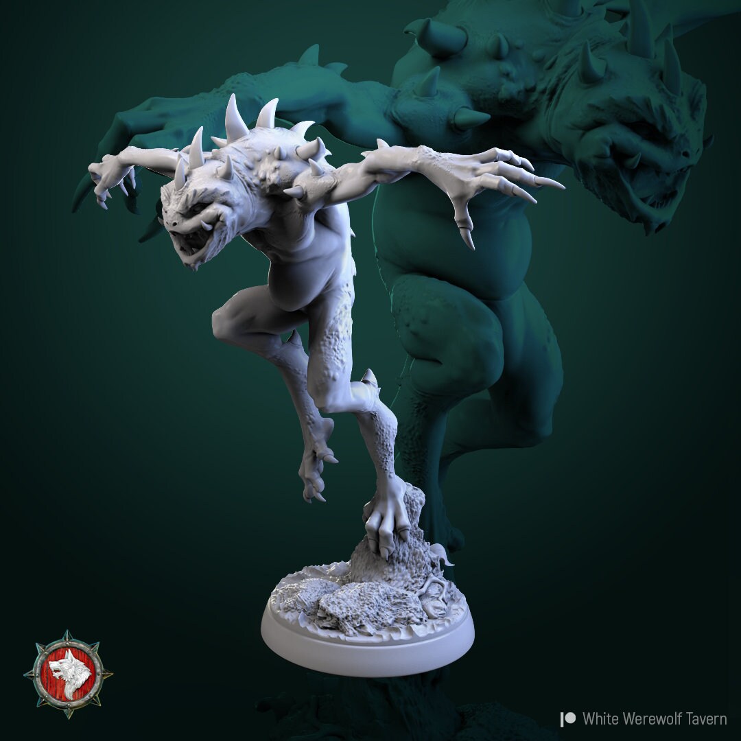 Slaads | Resin 3D Printed Miniature | White Werewolf Tavern