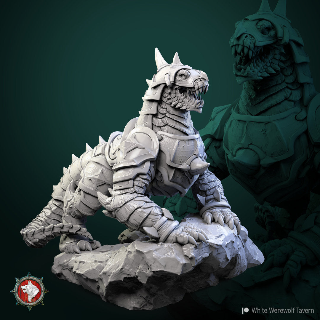 Dragonborn Beast | Resin 3D Printed Miniature | White Werewolf Tavern
