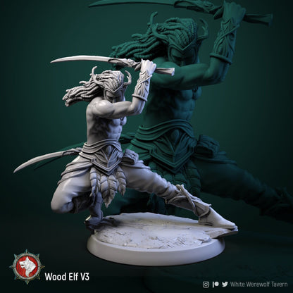 Wood Elves | Resin 3D Printed Miniature | Ronin Arts Workshop