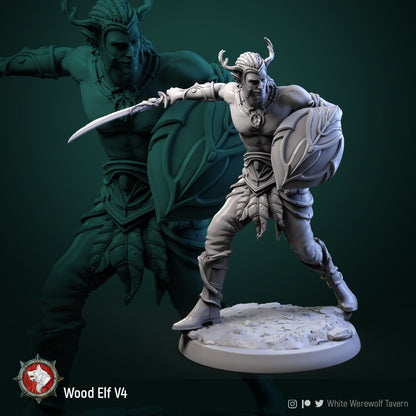 Wood Elves | Resin 3D Printed Miniature | Ronin Arts Workshop