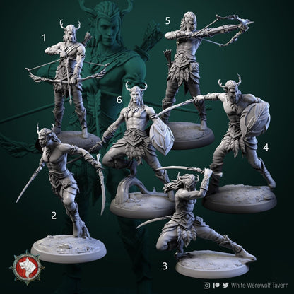 Wood Elves | Resin 3D Printed Miniature | Ronin Arts Workshop