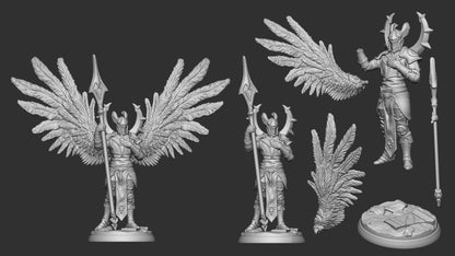 Celestial Knights | Multiple Scales | Resin 3D Printed Miniature | White Werewolf Tavern