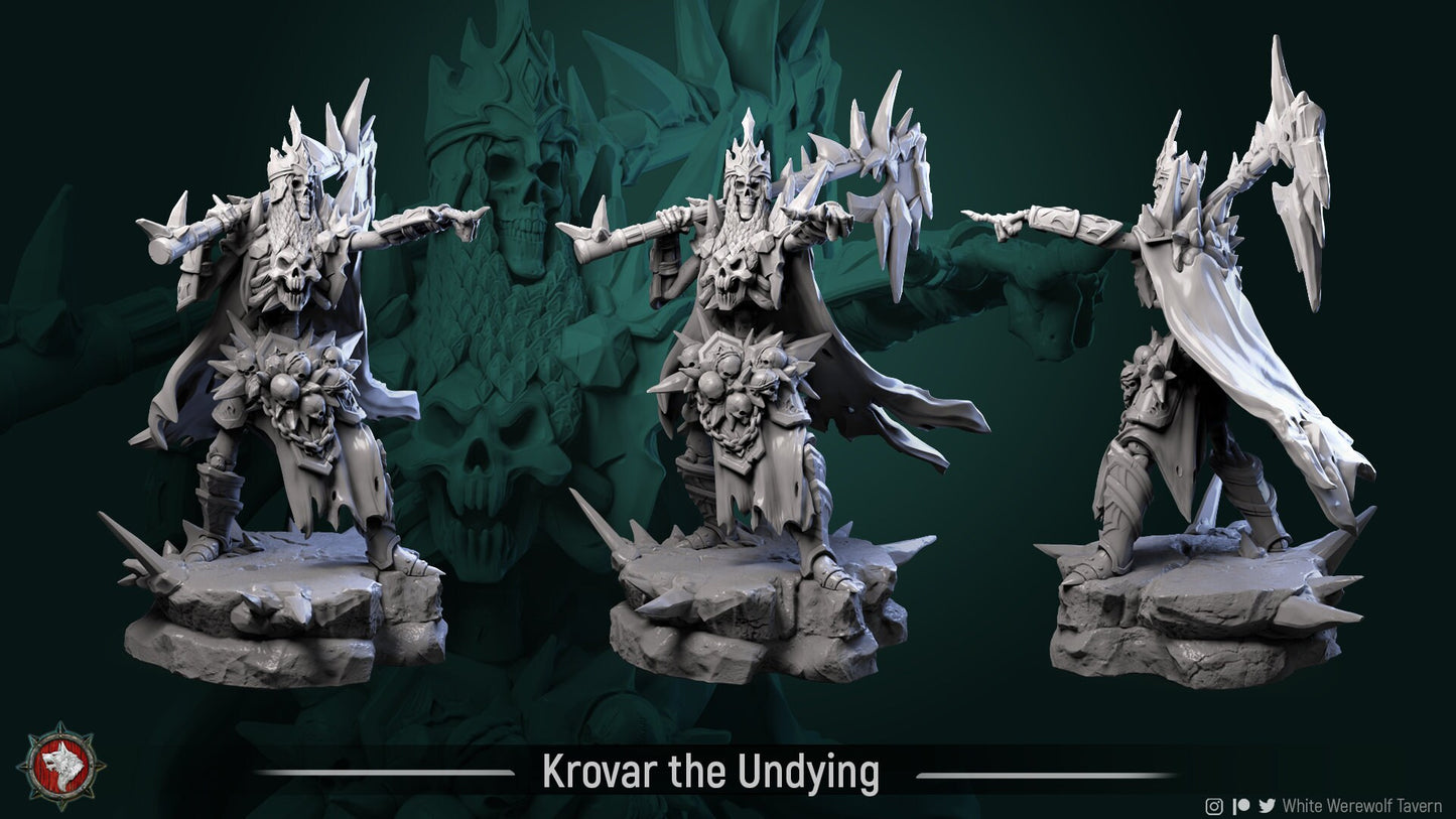 Krovar The Undying | Multiple Scales | Resin 3D Printed Miniature | White Werewolf Tavern