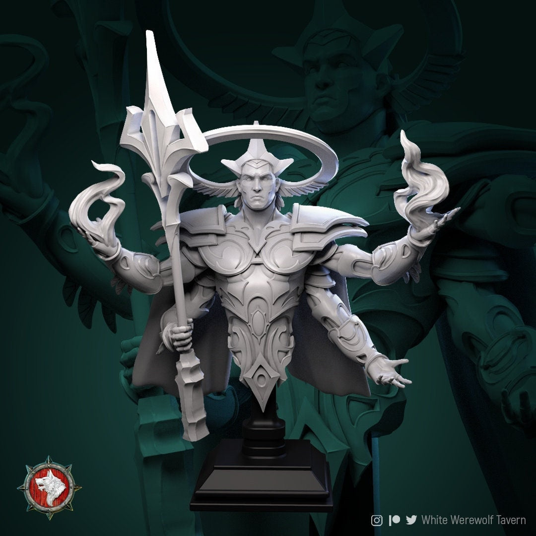 Kala The Punishing Judge | Celestials | Bust | Resin 3D Printed Miniature | White Werewolf Tavern