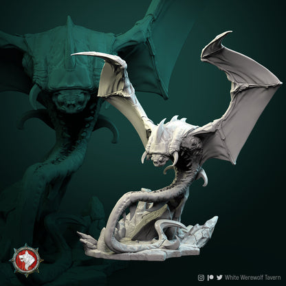 Cloaker | Monster | Resin 3D Printed Miniature | White Werewolf Tavern | RPG | D&D | DnD