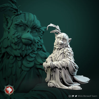 Monkey Concubine | Multiple Scales | Resin 3D Printed Miniature | White Werewolf Tavern | RPG | D&D | DnD
