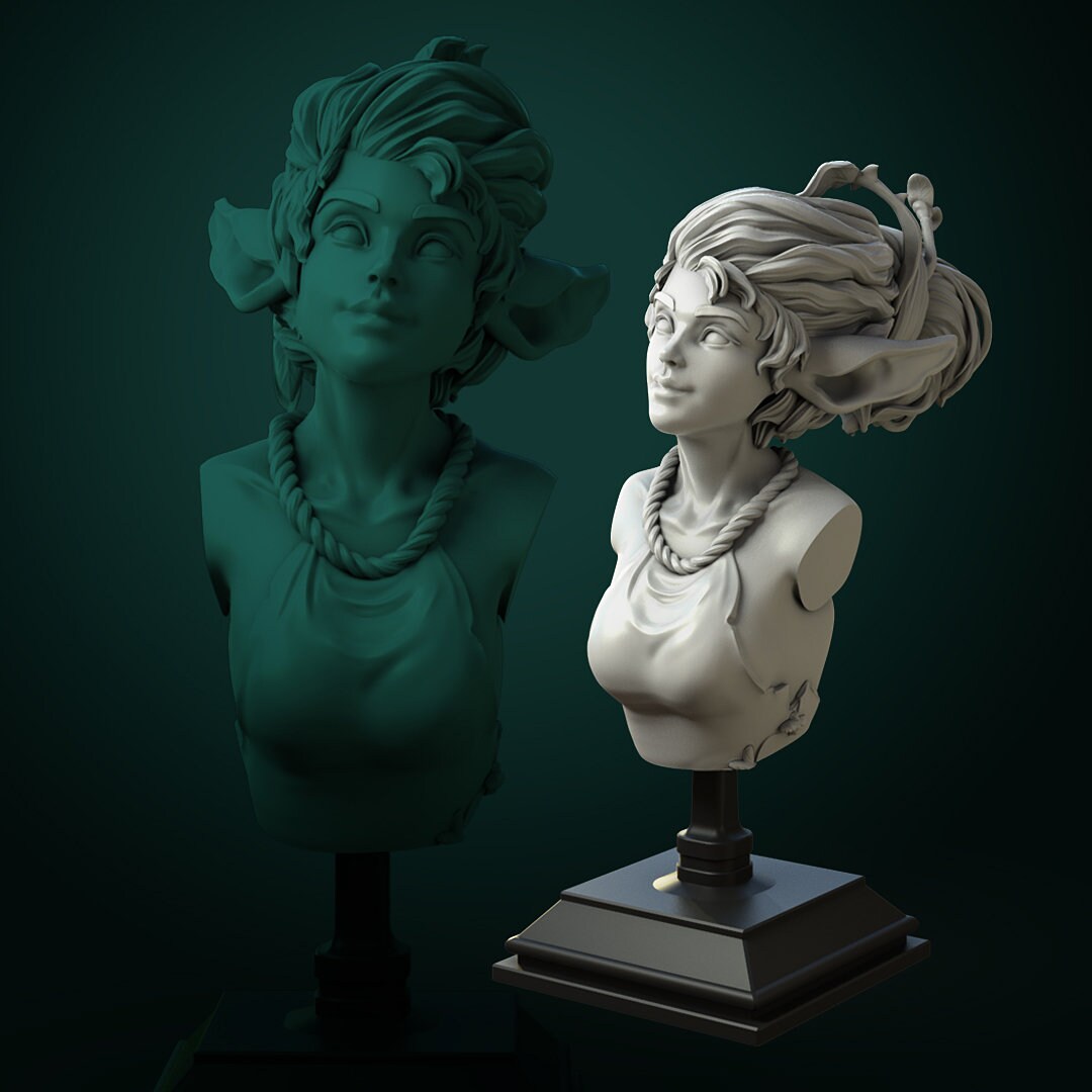 Pixie | Bust | Resin 3D Printed Miniature | White Werewolf Tavern