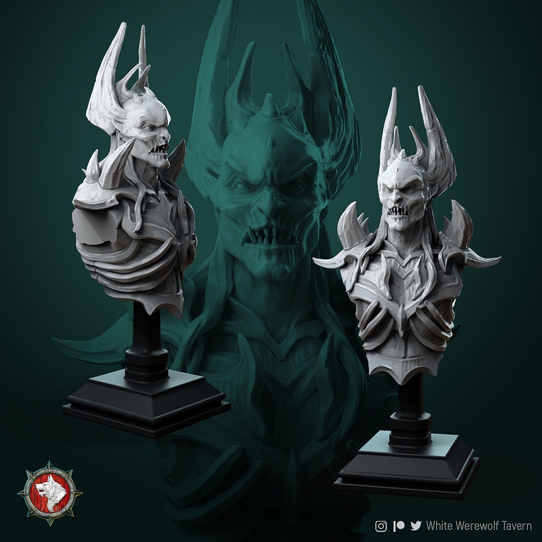 Azmogius The Rider | Bust | Resin 3D Printed Miniature | White Werewolf Tavern