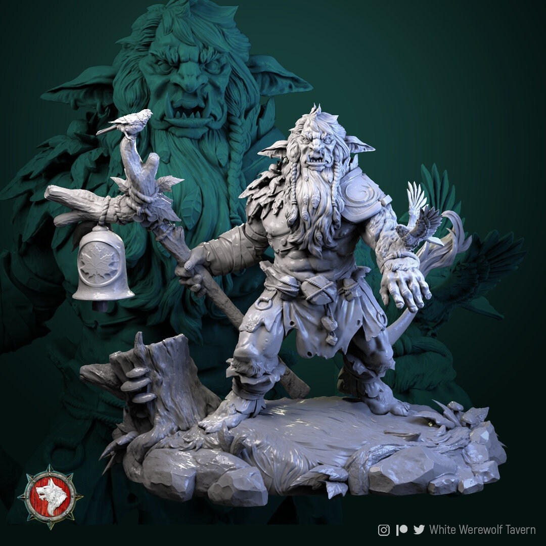 Leshy | Multiple Scales | Resin 3D Printed Miniature | White Werewolf Tavern | RPG | D&D | DnD