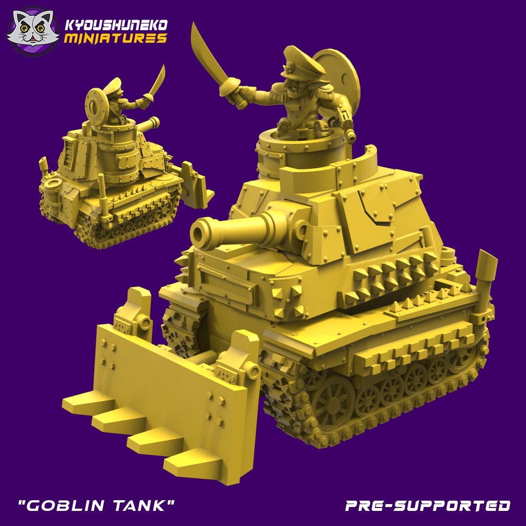 Space Goblin Tank | Resin 3D Printed Miniature | Kyoushuneko