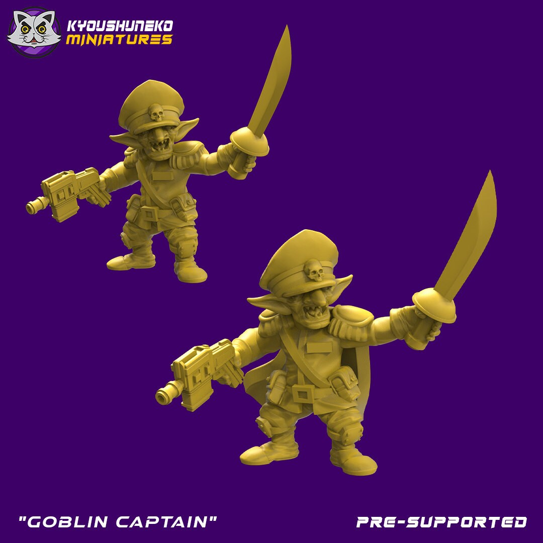 Space Goblin Captain | Resin 3D Printed Miniature | Kyoushuneko