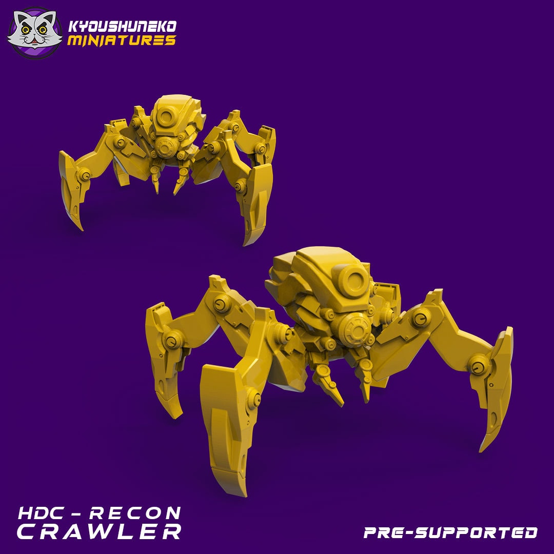 HDC Recon Crawler | Space Dwarfs / Squats / League of Votann | Resin 3D Printed Miniature | Kyoushuneko