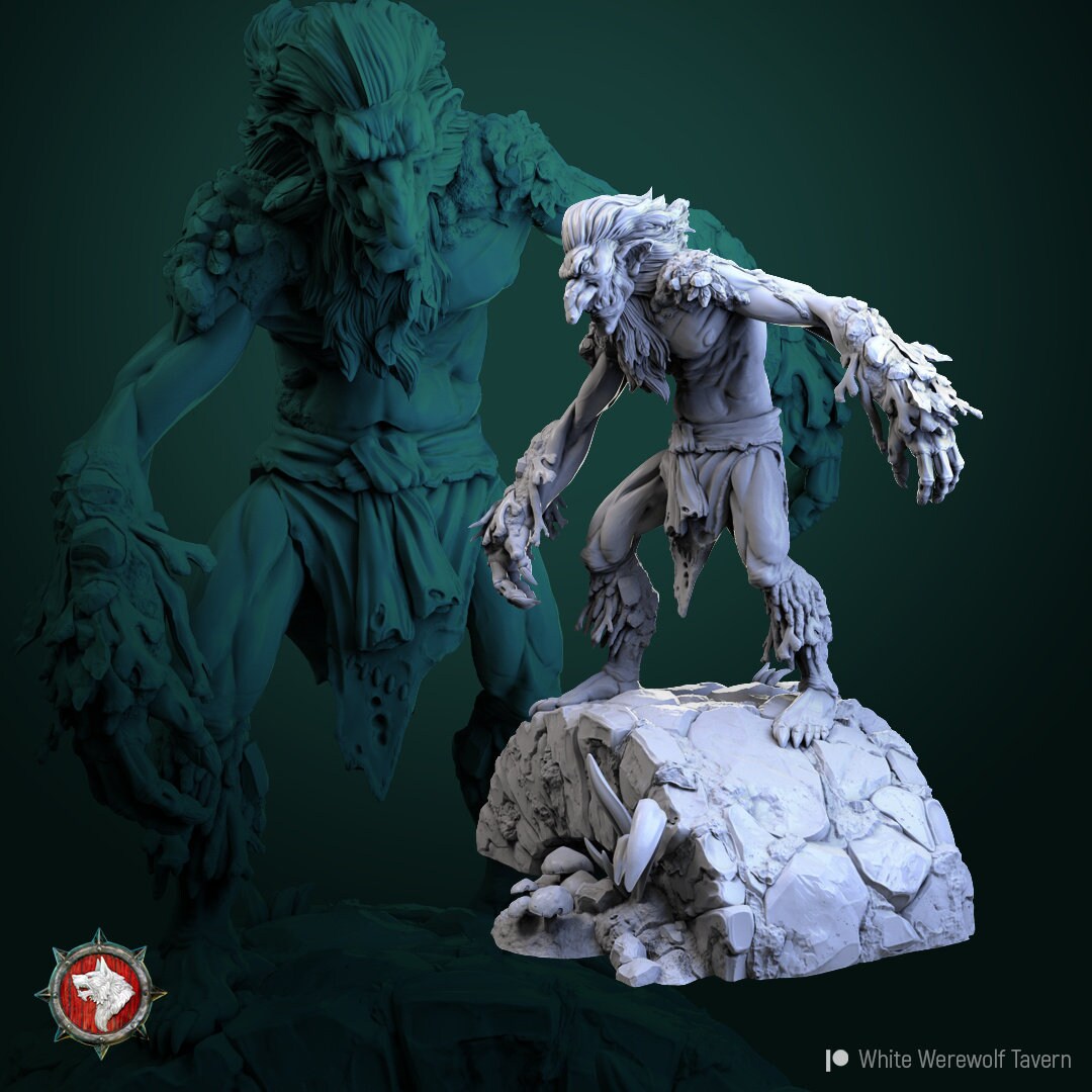 Trolls | Resin 3D Printed Miniature | White Werewolf Tavern