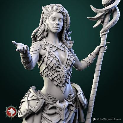 Nala The Dragon Lordess | Multiple Scales | Resin 3D Printed Miniature | White Werewolf Tavern