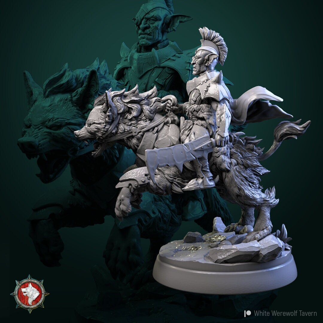 Goblin Raider - Hordog Squeaky Eye | Resin 3D Printed Miniature | White Werewolf Tavern