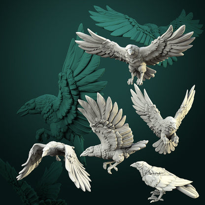 Crows | Resin 3D Printed Miniature | White Werewolf Tavern