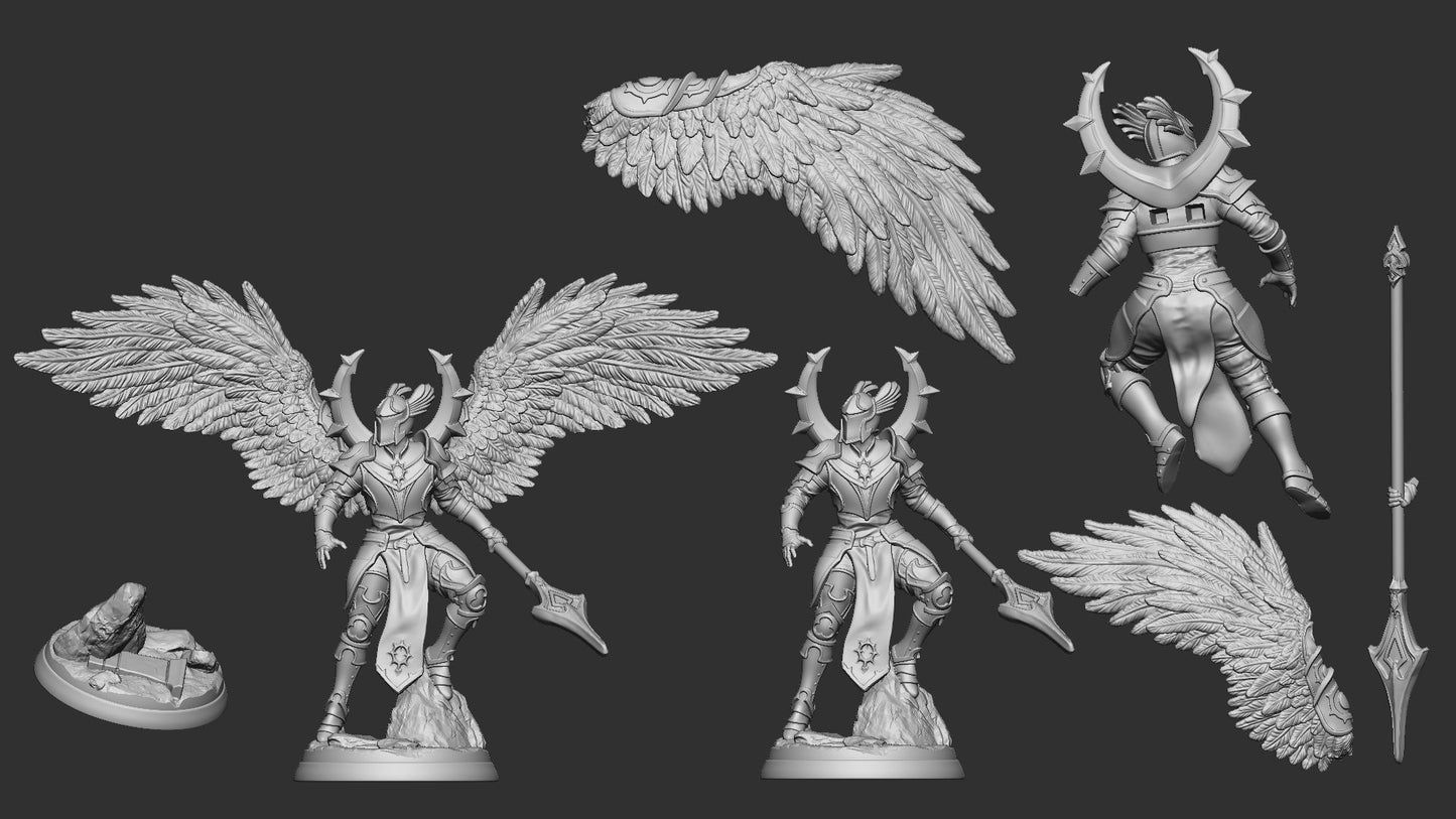 Celestial Knights | Multiple Scales | Resin 3D Printed Miniature | White Werewolf Tavern