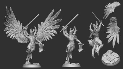 Celestial Knights | Multiple Scales | Resin 3D Printed Miniature | White Werewolf Tavern