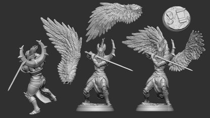Celestial Knights | Multiple Scales | Resin 3D Printed Miniature | White Werewolf Tavern